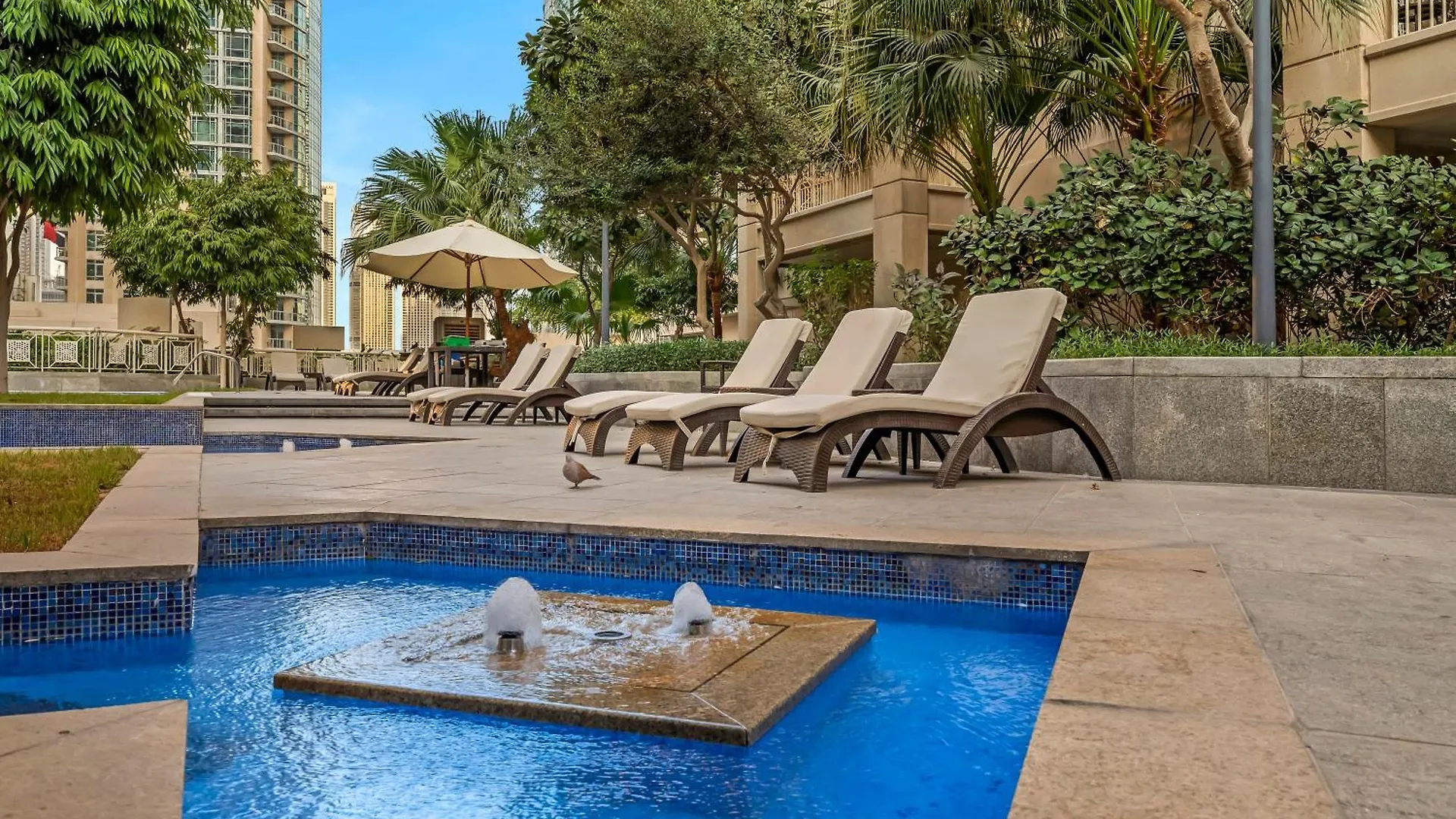 2Br With Mini-Golf In Dt Dubai With Partial Burj Khalifa View Apartment United Arab Emirates